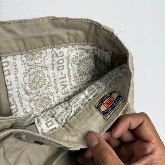 Vintage Devil-Dog Khaki Short With Relaxed Fit Size 32W - Picture 3 of 5